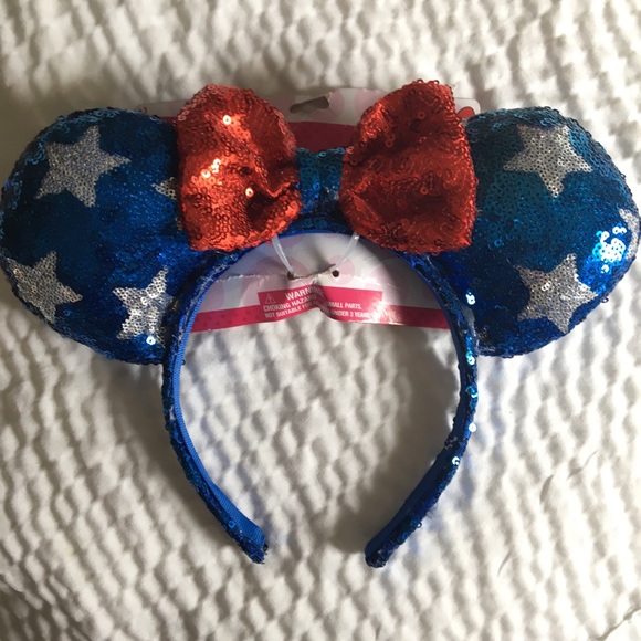 Disney Accessories - 4th of July Minnie Mouse Ears Headband